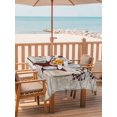 thumbnail image 2 of Outdoor Tablecloth with Umbrella Hole for Patio/Picnic/Party/Camping, Texas Star Vintage Waterproof Table Cloth Rectangle Table Cover Washable, Red Retro Berry Beige Wooden (60"x 84"), 2 of 8