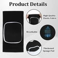 thumbnail image 6 of GIXUSIL 2Pcs Elbow Pads with Thicken Sponge Pad for Basketball/Football/Dance, Black Breathable Protective Volleyball Elbow Pads Fitness Arm Knee Protector Volleyball Sponge Support for Everyone（S）, 6 of 7