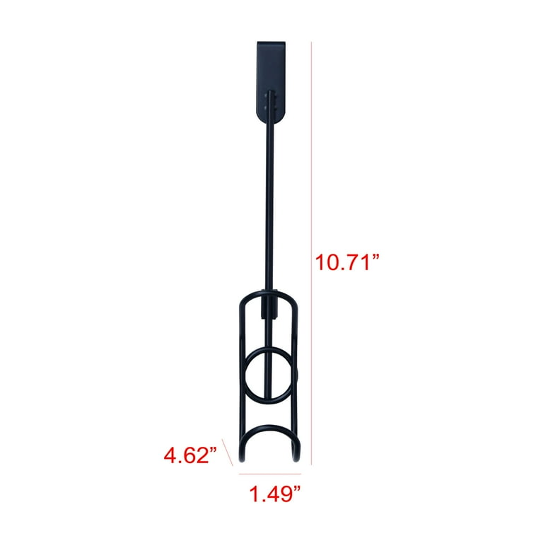Mainstays Black Over The Door Hook, Single Coat Bag Hanger, Space