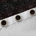thumbnail image 4 of Homewish Rustic Victorian Floral Black Out Curtains,Red Black Damask Curtains Pack of 2 (42x63 Each),Baroque Flower Bedroom Curtains For Adult,Breathable Home Decor, 4 of 6