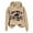 Khaki, variant on Sweatshirts for Women Cute Prints Lightweight Pullover Tops Christmas Print Hoodies Sweatshirt Tops
