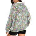 thumbnail image 2 of FOR U DESIGNS Easter Rabbit Zip Up Hoodies for Women Oversized Sweatshirts Loose Fit Hoodie Size L Hooded Long Sleeve Cardigans for Women Lightweight Activewear, 2 of 7