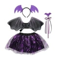 thumbnail image 3 of Conjunto de cosplay de murciélago para niños, lindos atuendos para vestirse, maquillaje decorativo para temas temáticos Altura menor a 100cm, 3 of 9