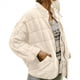thumbnail image 2 of Chaquetas Acolchadas para Mujer, Informales, de Cuello Alto, Larga, Abrigos de Invierno Extragrandes con Cremallera Cremoso XXL, 2 of 7