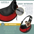 thumbnail image 5 of Katziela Voyager Red Pet Backpack Carrier for Dog, Cat and Puppy - Great for Hikers Pack 1, 5 of 6