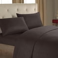 thumbnail image 2 of Home Savings Items!Kyusrd Four Piece Fitted Sheet Set Bed Sheet Home Textile Solid Color Imitation Satin, 2 of 6