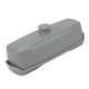 thumbnail image 5 of Caja de plástico para mantequilla, caja compacta de almacenamiento de queso de gran capacidad con tapa, cuchillo para refrigeradores de cocina domésticos, color gris, 5 of 5