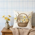 thumbnail image 6 of HuiXinOu Easter Decorative Pillow, Bunny and Chick Patterned Egg Print Cushion, Soft Comfortable Throw Pillow, Suitable for Sofa, Bedroom, Living Room Holiday Decoration, 6 of 6