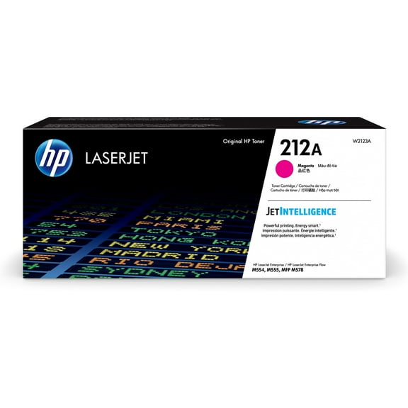 HP 212A Magenta Original LaserJet Toner Cartridge, ~4,500 pages, W2123A