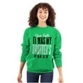 thumbnail image 3 of Dear Santa It Was My Brothers Fault Unisex Plus Fleece Graphic Sweatshirt Brisco Brands 3X, 3 of 5