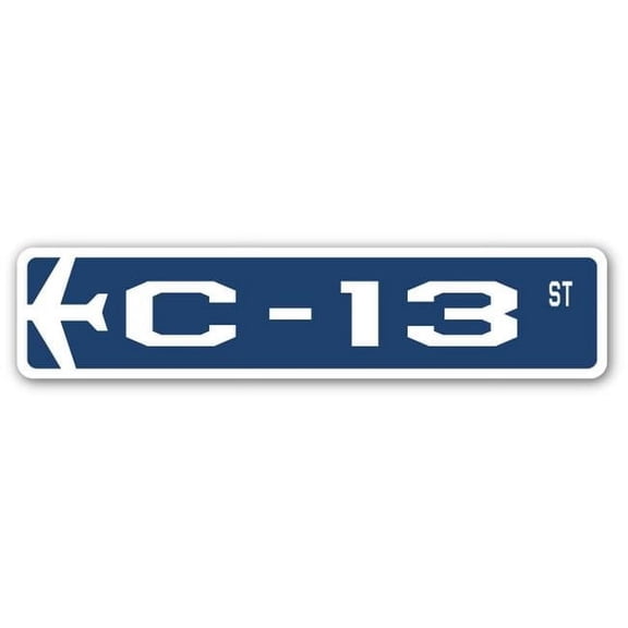 C-13 Street Sign Air Force Aircraft Military | Indoor/Outdoor | 18" Wide