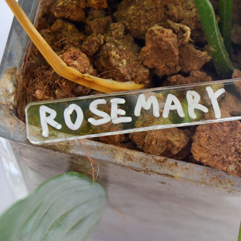 Acrylic Plant Labels DIY Garden Markers Waterproof Plant Tags Flower Id Stakes for Gardening Identifying Labels