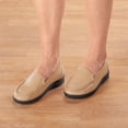 thumbnail image 2 of Silver StepsTM Orthopedic Loafer, Breathable Material, Beige - Womens, Size 8, 2 of 5