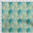 thumbnail image 4 of Soimoi Leaves Printed, Poly Canvas Fabric, Decor Sewing Fabric by The Yard 56 Inch Wide,Decorative Fabric for Curtains Tote Bags, Turquoise Blue, 4 of 5