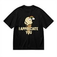 thumbnail image 2 of Vintage T Shirt, I Appreciate You, Ice Cream Print 2,Cotton T-Shirt for Men, 23328577,Black, S, 2 of 9