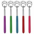 thumbnail image 2 of 5pc Bear Steel Claw Telescopic Stainless Metal Extendable Back Itching Scratcher, 2 of 2