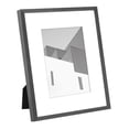 thumbnail image 2 of Better Homes & Gardens Black Metal Tabletop Picture Frame, 8 x 10 Matted to 5 x 7, Non-Glare, 2 of 9