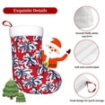 thumbnail image 7 of Cauagu Palm Tree Pattern on Red for Christmas Stockings,1-Pack Large Xmas Stocking Holiday and Farmhouse Stocking Fit for Christmas Holiday Party Decoration(17.7*11 Inch), 7 of 7