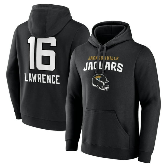 Men's Trevor Lawrence Jacksonville Jaguars Black Team Wordmark Pullover Hoodie