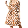 thumbnail image 1 of Patrón retro de los años 60 14 Vestido de manga corta Vestidos casuales Cóctel de vestidos Vestido, 1 of 7