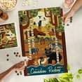 thumbnail image 2 of Lantern Press 1000 Piece Jigsaw Puzzle, Canada, Forest Animals, Geometric, 2 of 5