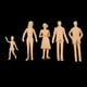 thumbnail image 3 of 50pcs / Set 60mm Miniatura Figuras Sin Modelo 1:30 Escala O Sunnimix Figuras humanas en miniatura, 3 of 8