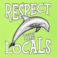 thumbnail image 6 of Wild Bobby Respect The Locals Save Our Oceans Dolphin Animal Lover Men Graphic Tee, Safety Green, Large, 6 of 6