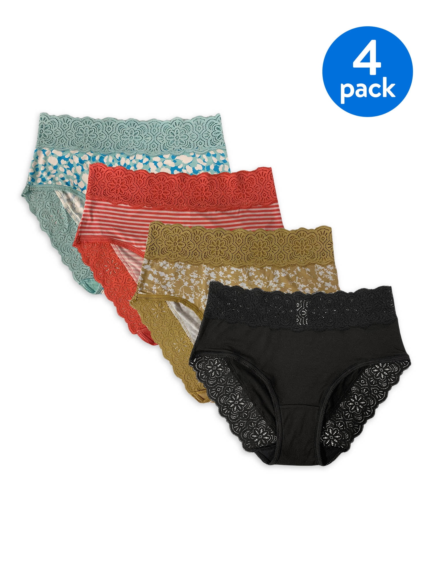 Secret Treasures Secret Treasures Women's Super Soft Brief Panties, 4