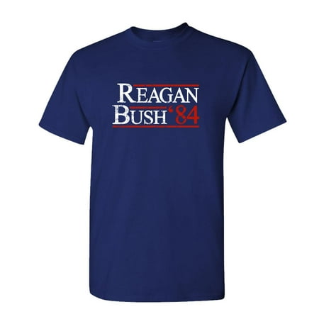 - REAGAN BUSH 84 - retro funny july 4th usa - Mens Cotton T-Shirt