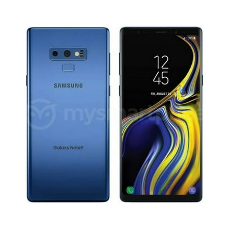 Pre-Owned Samsung Galaxy Note 9, Fully Unlocked 128GB, Blue, 6.4 in (Refurbished: Good)