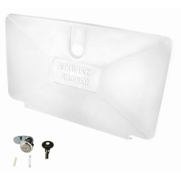Phoenix Exterior Shower Door PF267001 Replacement For Phoenix Exterior Shower Part Number 377; White; Plastic; With Lock; With Blister Package
