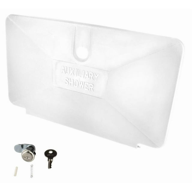 Phoenix Exterior Shower Door PF267001 Replacement For Phoenix Exterior Shower Part Number 377; White; Plastic; With Lock; With Blister Package