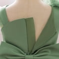 thumbnail image 4 of FYDUU Robe de Fête Formelle pour Tout-Petites Filles, Robe en Tulle à Volants avec Longue Traîne, Robe de Princesse pour Enfants, Robe de Fête d'Anniversaire, Robe de Concours, 18-24 Mois, 4 of 4
