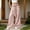 Pink, variant on Women's Wide Leg Pant Wrap Tie Front High Waist Pants Elastic Loose Vacation Trousers M