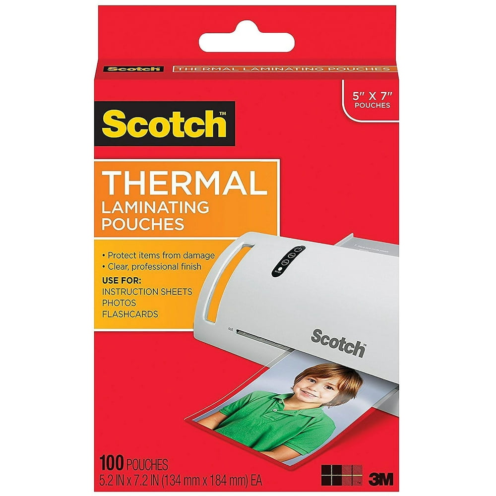 Scotch Thermal Laminating Pouches 100/PK TP5903100