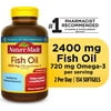 Nature Made Fish Oil 2400mg Per Serving Softgels, Omega 3 Fish Oil Supplements, 134 Count