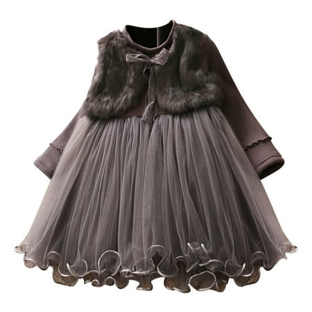 

Fall Winter Toddler Girl Princess Dresses Clothes Long Sleeve Girls Dresses for Kids 2-7 Years