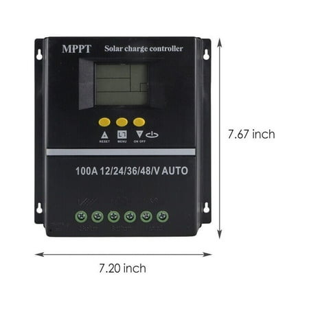 

100A Solar Panel Kit Regulator Auto Focus Tracking Charge Controller 12/24V