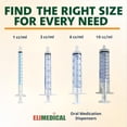 thumbnail image 3 of Elimedical Oral Medication Dispenser 1cc 100pcs/box Clear 01PC, 3 of 8