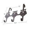 thumbnail image 2 of Contemporary Home Living 12.5" Bronze Over the Door Owl Organizer Hooks, 2 of 2