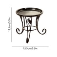 thumbnail image 3 of Vintage Round Metal Plant Stand Rustproof Flower Pot Holder for Indoor Outdoor Living Room Balcony Patio Garden & Corner, 3 of 6