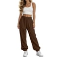 thumbnail image 5 of Sundazz Baggy Sweatpants for Women High Waisted Workout Joggers Comfy Sweat Pants with Pockets, XS-XL, 5 of 9