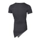 thumbnail image 3 of Camiseta holgada irregular rasgada para hombre Camiseta de manga corta con agujero ahuecado seitruly FS7772-11, 3 of 4