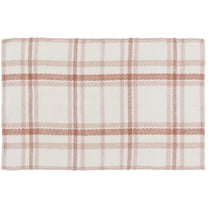 Home Decor Collection Rustic Gingham Outdoor Layering Mat, 24"x36"