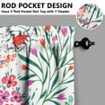 thumbnail image 5 of Vintage Country Curtains 36 Inch - 3 Panel Rustic Bloom Set with Bohemian Wildflowers, Rod Pocket, 5 of 6