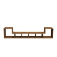 thumbnail image 6 of Modern TV Cabinet for 65 Inch TV, Double L-Shaped TV Stand, Large Television Stand with Storage Shelves, Console TV Cabinet for Living Room, Bedroom, Walnut, 6 of 8