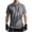 Gray, variant on HomeDM Shirts for Men Short Sleeve Summer Golf T-Shirts Collared Button V Neck Casual Solid Color Pullover Tops, Gray, Size M