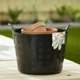 thumbnail image 5 of Tuff Stuff Products F7-BK Large 7 Gallon Plastic Flex Tub with Handles, Black, 5 of 5