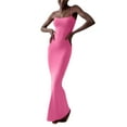 thumbnail image 1 of Txlixc WFaldas largas de tirantes de verano para mujeres, faldas de lazo cuadrado de pasta sólida para clubes de fiestas Txlixc moda, 1 of 9