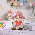 thumbnail image 4 of ZPAQI Mother's Day Gnome Ornament Holding Flowers Love Heart Crafts Decor, 4 of 16